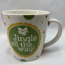 Jingle All the Way Christmas Holiday Coffee Mug Large 16 Ounce Cypress Home - $8.54