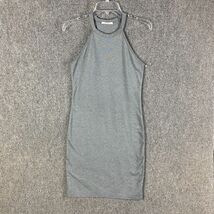 Zara Dress Women&#39;s Large Trafaluc Pencil Sleeveless Gray L - $26.51 CAD