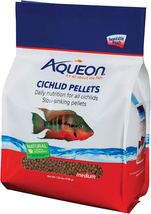 Aqueon Cichlid Slow Sinking Fish Food Pellets, Medium Size, 25 Ounce - £11.60 GBP