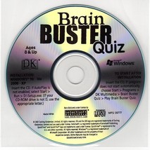 DK Brain Buster Quiz (Ages 8+) (PC-CD, 2001) for Windows - NEW CD in SLEEVE - £3.18 GBP