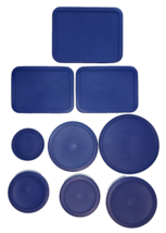 Replacement Lids for Pyrex Containers - 9 Pieces - Blue - £9.51 GBP