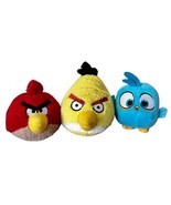 Commonwealth Angry Birds Set Of 3 Plush Stuffed Animals Red Yellow Hatch... - £14.70 GBP