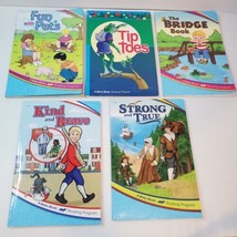 A beka 1st Grade Readers Lot Of 5: Fun Pets, Tip Toes, Kind Brave, Stron... - $23.38