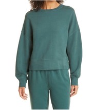 RAILS Alice Cotton Blend Sweatshirt, Organic Cotton Forest Green, Large, NWT - $73.87