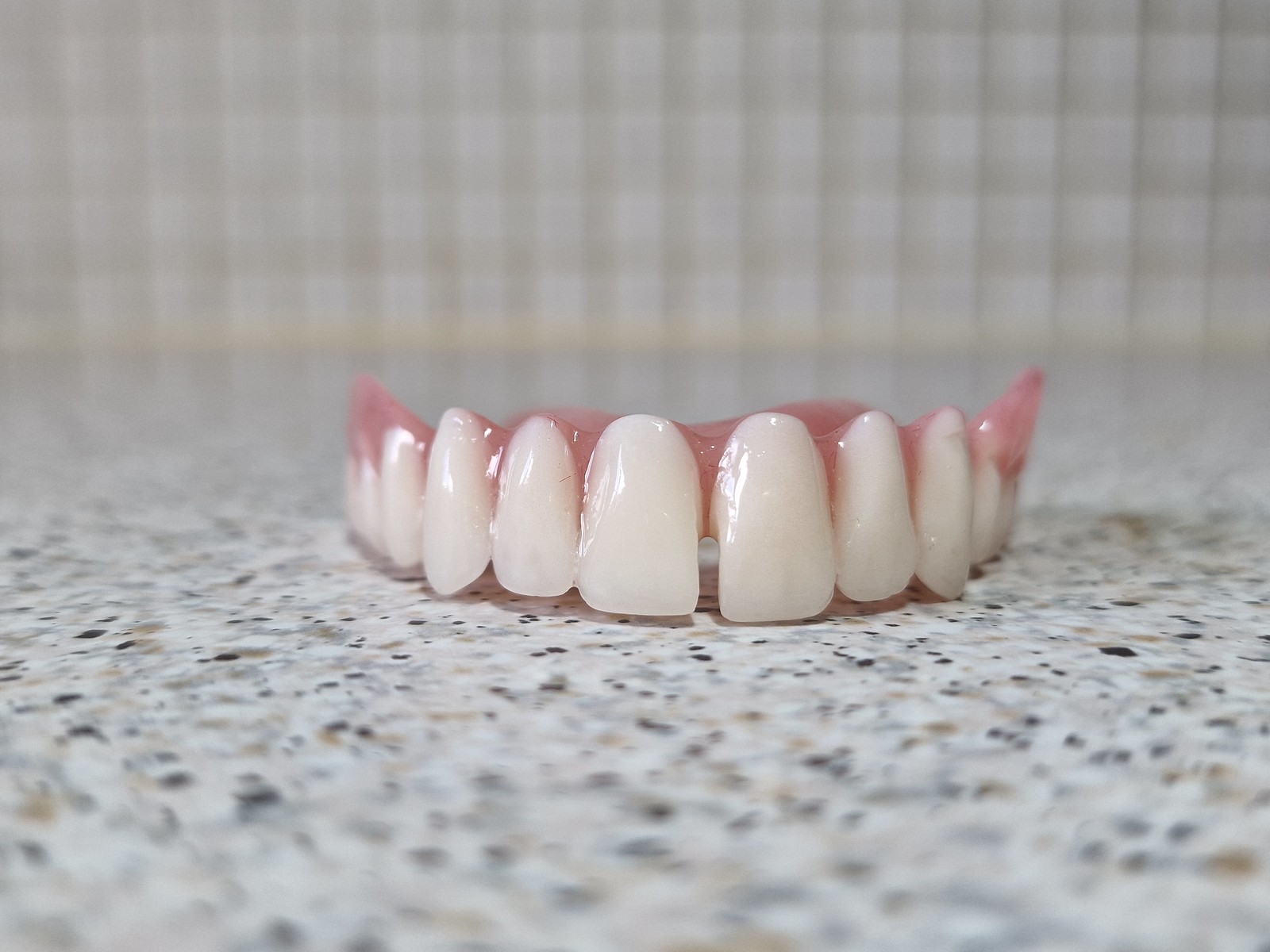 Full Upper Denture/False Teeth,Natural White Teeth with Diastema,Brand New. - $80.00