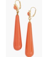 Kenneth Jay Lane Coral Resin Earrings NWT - $123.75
