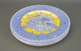 Royal Stafford England Yellow Blue Flower Basket Toile 11&quot; Dinner Plate ... - £63.82 GBP