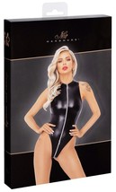 Noir Body Zip Stylish Matte Shine Highly Stretchy Irresistible  Erotic B... - $88.88