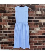 Bella Lillie Light Blue Embroidered Spring Party Casual Dress Girls Size 10 - $271.31 MXN