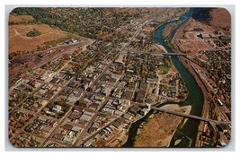 Aerial View Downtown Missoula Montana MT UNP Chrome Postcard C21 - $3.91