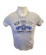 Adidas NYCFC New York City Football Club Girls Medium 10-12 Gray TShirt - $411.26 MXN
