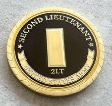 US ARMY SECOND (2ND) LIEUTENANT Challenge Coin with case-SHIPS WITIN 24 ... - $13.99