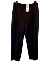 Hearts of Palm Black Suit Pants Black Color Size 12 Ajustable waist - £18.97 GBP