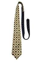 Tommy Hilfiger Paisley Silk Tie Yellow Navy Red Classic Vintage Y2K USA ... - $16.20