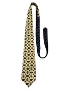 Tommy Hilfiger Paisley Silk Tie Yellow Navy Red Classic Vintage Y2K USA Made - $16.20