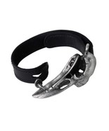 Alchemy A105 Rabeschadel Bracelet Gothic Raven Skull Black Leather Strap... - $50.00