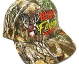 Buck Fever Logo RT Edge Camo Curved Bill Adjustable Hat - £18.59 GBP