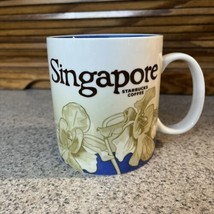 Starbucks Singapore Coffee Mug Collector Series 16 fl oz Blue 2010 - £22.01 GBP