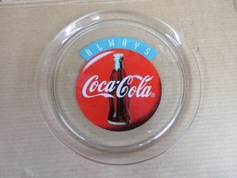 Vintage Always Coca Cola 13 Inch Round Glass Tray Plate    B - $27.69