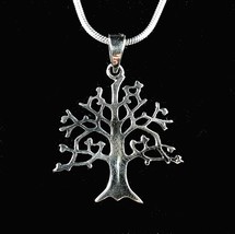 Handcrafted Solid 925 Sterling Silver Cut Out Tree of Life Yggdrasil Pendant - £15.24 GBP