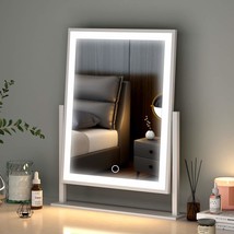 Lighted Makeup Mirror Hollywood Mirror Vanity Makeup Mirror With, 12In. White - £35.54 GBP