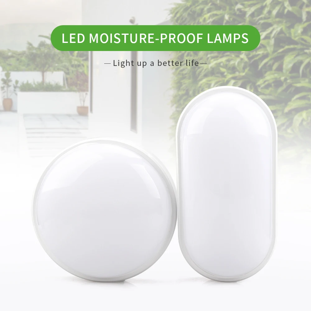 LED Moisture Proof Wall Lamp IP65 Waterproof Outdoor Indoor Modern Lamp for Home - £5.93 GBP+