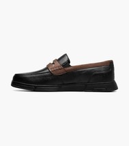 Nunn Bush Luca Moc Toe Penny Loafer Walking Shoes Black Multi 85103-009 image 7
