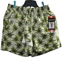 Briggs Womens Linen Blend Shorts Color Green Palm Tree Size Small - £27.37 GBP