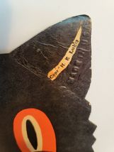 4 H.E. Luhrs Die Cut Cardboard Embossed Halloween Decorations VINTAGE image 8