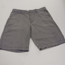 Columbia XM4598 Men's Gray Cotton Flat Front Shorts Size 34 (34W×10L) image 12