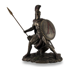 Leonidas, Greek Warrior King, Bronzed Sculptural Statue - £118.67 GBP