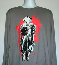  Stephen King IT Pennywise Clown Long Sleeve T Shirt Mens Large Time to Float - £18.95 GBP