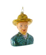 VINCENT VAN GOGH ORNAMENT 4.5&quot; Glass Impressionist Painter Christmas Tre... - $13.95