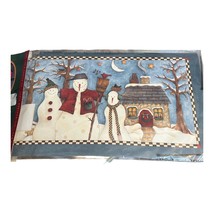 Debbie Mumm Snowman Mailbox Cover Magnetic Mail Wrap - £13.87 GBP