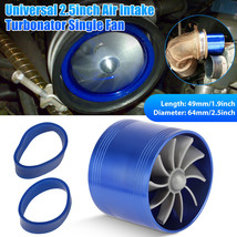Universal 2.5in Turbo Cold Air Intake Hose Single Fan Turbonator Fuel Gas Saver - £14.89 GBP