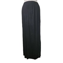 Black Maxi Skirt with Side Slit Size Small - £19.49 GBP