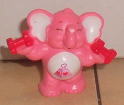  1984 Kenner Care Bears Cousin Lotsa Heart Elephant Mini Pvc Figure Vintage 80&#39;s - £18.90 GBP