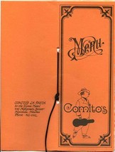 Comito&#39;s La Pasta Menu Ilima Hotel Nohonani Street Honolulu Hawaii 1970&#39;s - £61.67 GBP