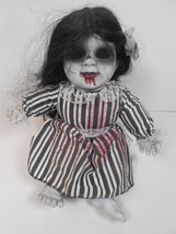 Spirit Halloween Decrepit Haunted Doll Talking Scary Prop 15&quot; Seasonal Visions  - £11.28 GBP