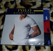 POLO Ralph Lauren 3 Pk Men&#39;s Classic Fit Cotton V-Neck T-Shirts, Sz. S(U... - £27.96 GBP