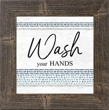 Wash your hands wall print in frame - £22.45 GBP