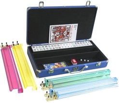 Open Box! White Swan American Mahjong Set - Classic Pushers - Blue  - £90.46 GBP