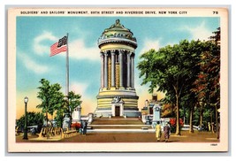 Soldier and Sailors Monument NYC New York NY UNP Unused WB Postcard i21 - £2.09 GBP