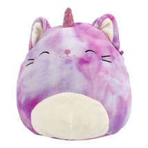 Squishmallow Pink Rainbow CALI Unicorn Cat Caticorn 8&quot; Plush Toy Pillow Tie Dyed - £10.17 GBP