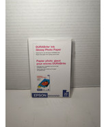 Epson DURABrite Ink Photo Paper 4x6 Glossy Photo Paper 20 Sheets 1291347... - $5.94