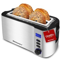 Ect4400B Long Slot 4 Slice Toaster, Countdown Timer, Bagel Function, 6 T... - £74.19 GBP
