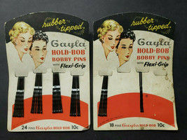 Vintage Gayla Hold Bob Bobby Pins On Card Gayla Products 2 Packs PB52 - £21.32 GBP