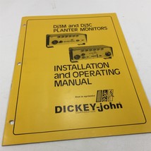 Dickey-John Dj3M Dj3C Planter Monitors Installation Operating Guide  - $24.99