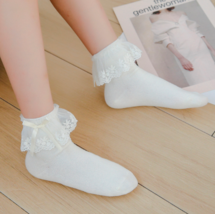 Toddler / Baby girl Ruffle socks Toddler ankle socks Baby girl ankle soc... - £3.63 GBP