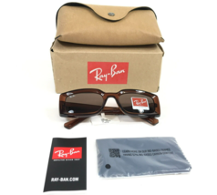 Ray-Ban Sonnenbrille Rb4395 Kiliane 6678/73 Braune Kristall Rechteckig W Linsen - $118.78